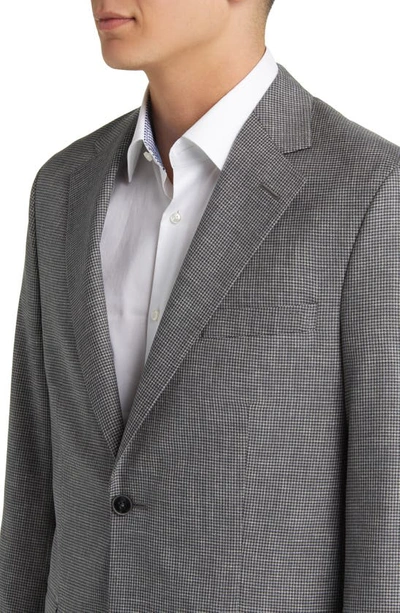 Shop Peter Millar Tailored Fit Houndstooth Wool Sport Coat In Grey