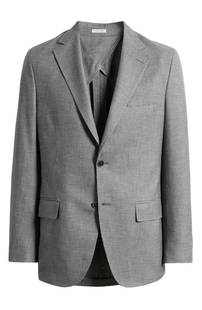 Shop Peter Millar Tailored Fit Houndstooth Wool Sport Coat In Grey
