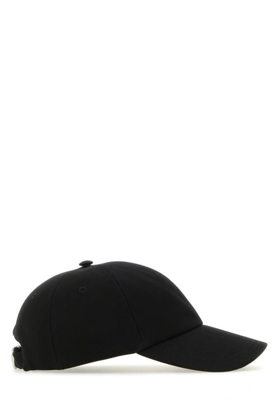 Shop Burberry Woman Black Polyester Blend Baseball Cap
