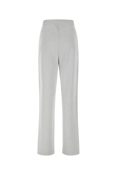 Shop Prada Woman Grey Cashmere Blend Joggers In Gray