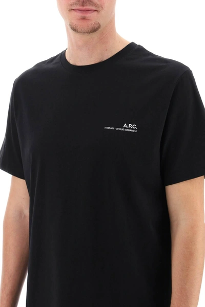 Shop A.p.c. Item T Shirt With Logo Print