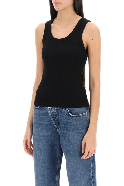 Shop Agolde Poppy Ribbed Tank Top