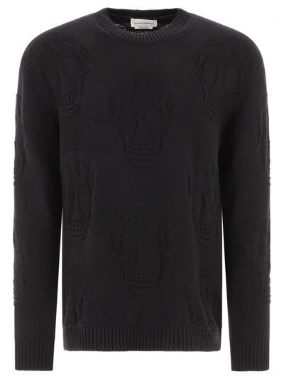 Shop Alexander Mcqueen Alexander Mc Queen Textured Skull Sweater