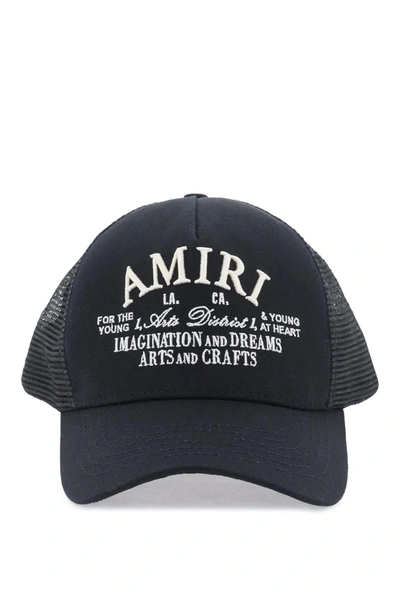 Shop Amiri Arts District Embroidered Trucker Hat