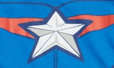 Shop Assorted Kids' Marvel® Captain America Fleece Sweatshirt & Joggers Set In Blue