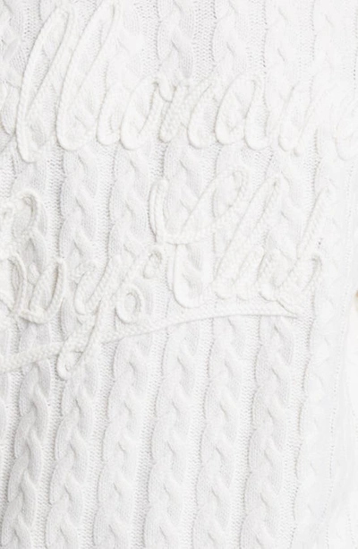Shop Billionaire Boys Club Signature Appliqué Sweater In Gardenia