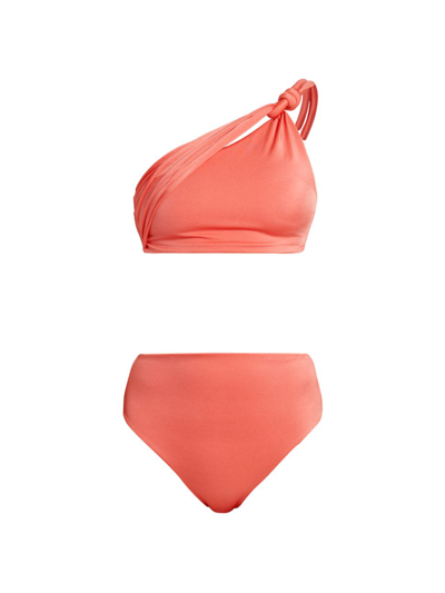 Shop Maygel Coronel Women's Nodus Islote Rope-trim Bikini In Fiaba Pink