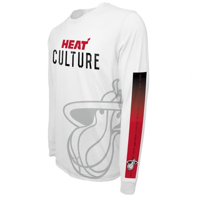 Shop Stadium Essentials Unisex  White Miami Heat 2023/24 City Edition Scoreboard Long Sleeve T-shirt