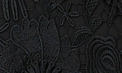 Shop Milly Nessa Long Sleeve 3d Lace Sheath Dress In Black