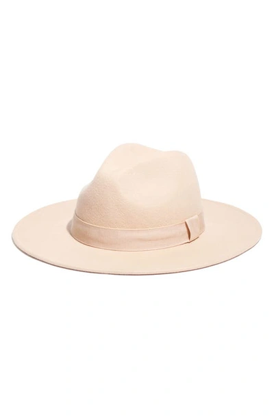 Shop Madewell X Biltmore® Shaped Wool Felt Hat In Tawny Sand