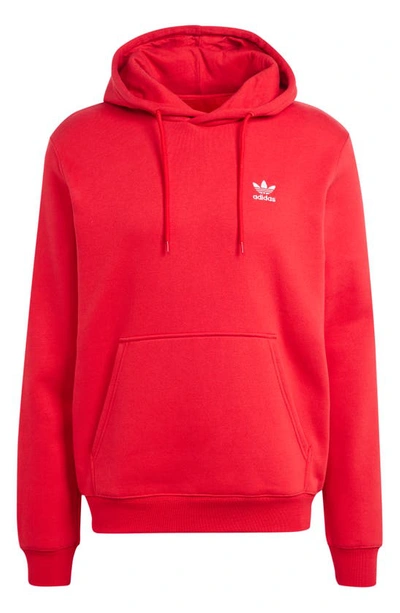 Shop Adidas Originals Essentials Lifestyle Hoodie In Better Scarlet