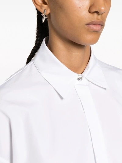 Shop Versace White Long Sleeve Shirt