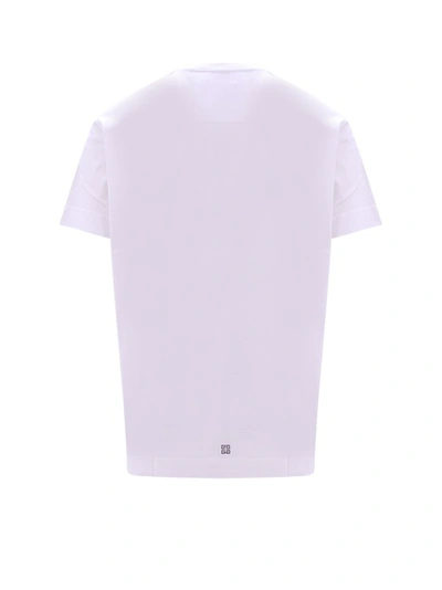 Shop Givenchy Cotton T-shirt With Logo Print In White