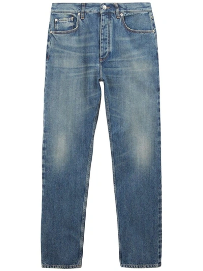Shop Burberry Blue Denim Jeans