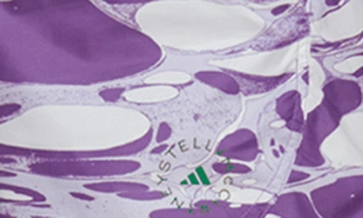 Shop Adidas Originals Stella Mccartney X Adidas Printed Shorts In White Purple