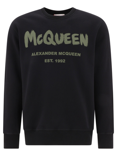Shop Alexander Mcqueen Alexander Mc Queen Mc Queen Graffiti Sweatshirt