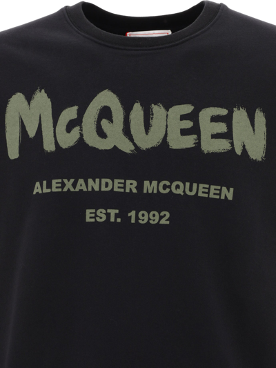 Shop Alexander Mcqueen Alexander Mc Queen Mc Queen Graffiti Sweatshirt