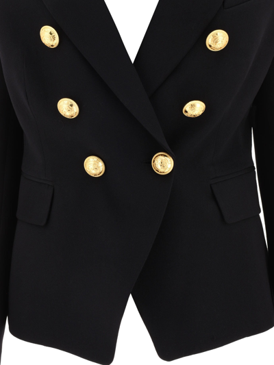 Shop Balmain Double Breasted Wool Jacket