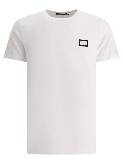 Shop Dolce & Gabbana T Shirt With Logo Plaque