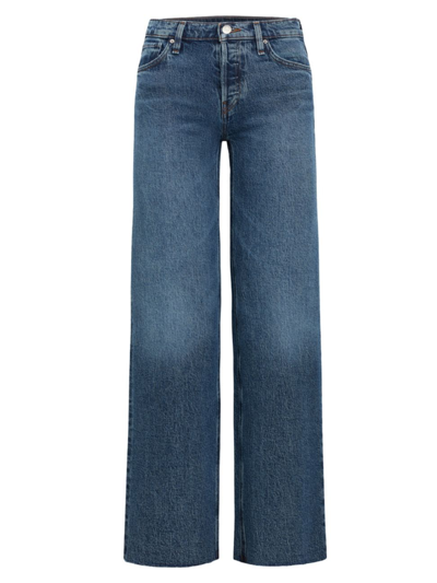 Shop Hudson Women's Rosie High-rise Wide-leg Jeans In Apollo