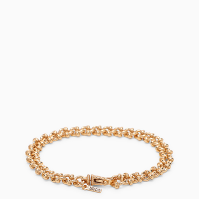 Emanuele Bicocchi Essential Knots Bracelet In 925 Gold-plated Silver