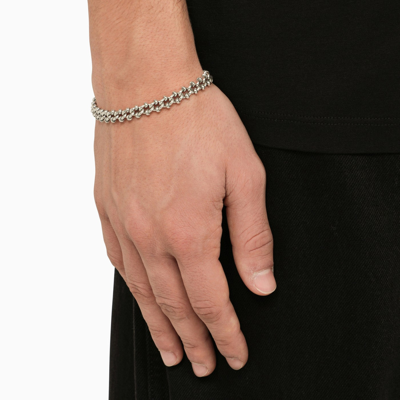 Shop Emanuele Bicocchi Essential Knots Bracelet In 925 Silver