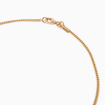 Emanuele Bicocchi Rose And Skull Necklace In 925 Gold-plated Silver