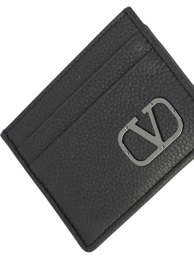 Shop Valentino Garavani V Logo Type Card Holder