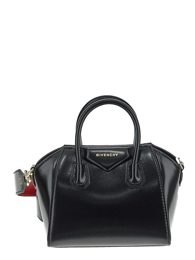 Shop Givenchy Antigona Toy Bag In Black