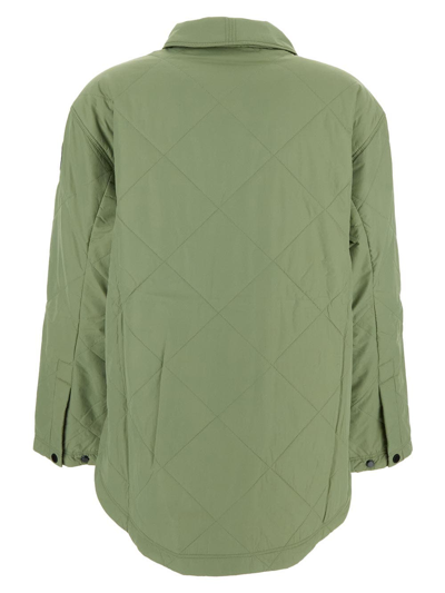 Shop Canada Goose Albany Quilted Shirt Jacket In Green