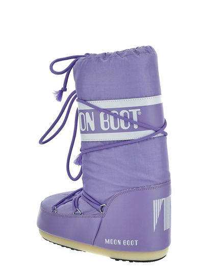 Shop Moon Boot Icon Nylon Boots In Purple