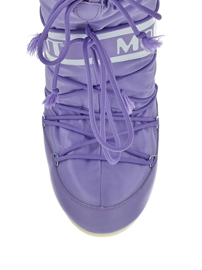 Shop Moon Boot Icon Nylon Boots In Purple