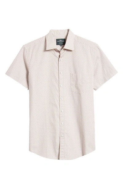 Shop Rodd & Gunn Warkworth Sports Fit Short Sleeve Button-up Shirt In Quartz