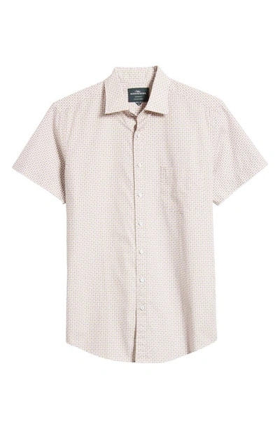 Rodd & Gunn Warkworth Sports Fit Short Sleeve Button-up Shirt In Quartz