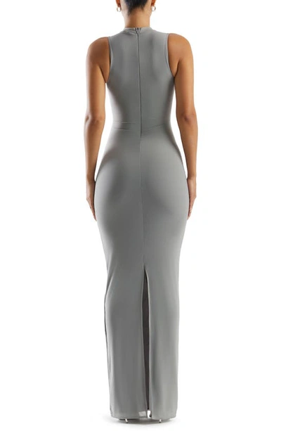 Shop Naked Wardrobe Sleeveless Body-con Maxi Dress In Grey