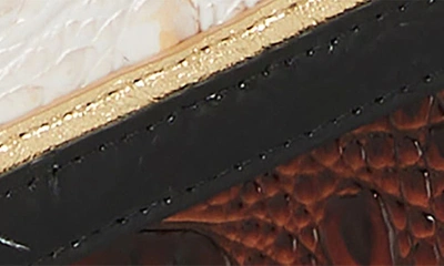 Shop Brahmin Veronica Melbourne Croc Embossed Leather Envelope Wallet In Contour