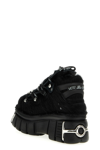 Shop Vetements Women 'platform'  X New Rock Sneakers In Black