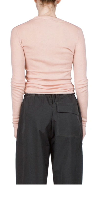 6397 Skinny Crewneck Sweater In Pink