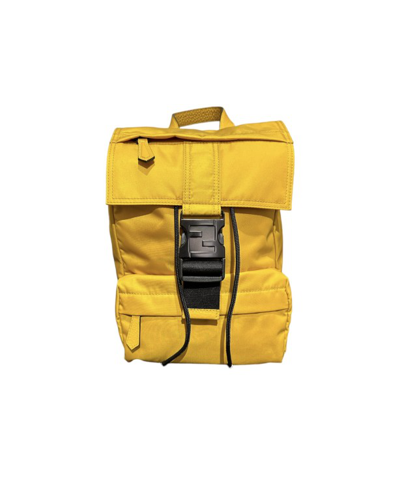 Shop Fendi Ness Small Yellow Backpack