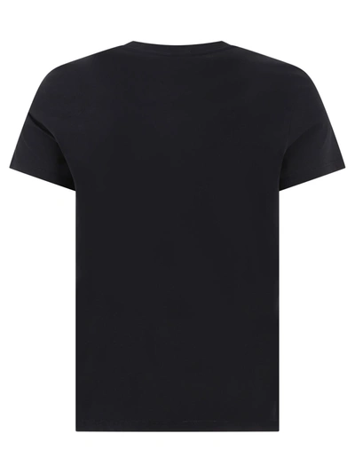 Shop Balmain T Shirt With Flocked  Paris Logo