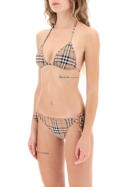 Shop Burberry Check Bikini Set