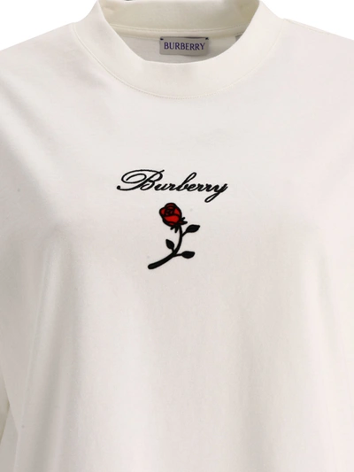 Shop Burberry Rose Cotton T Shirt