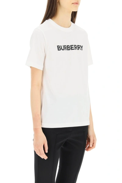 Shop Burberry T Shirt With Logo Print