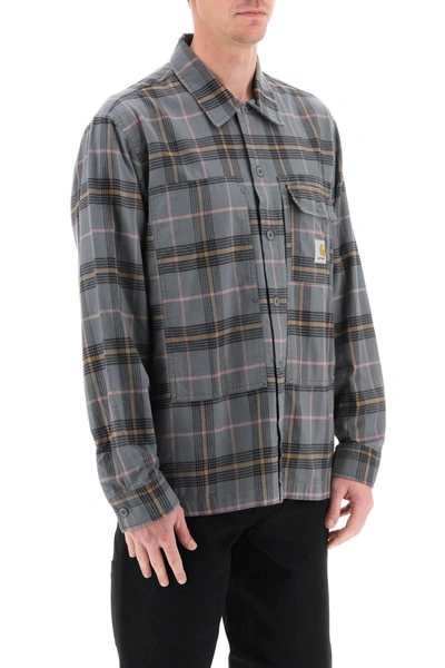 Shop Carhartt Wip Hadley Flannel Shirt With Check Motif