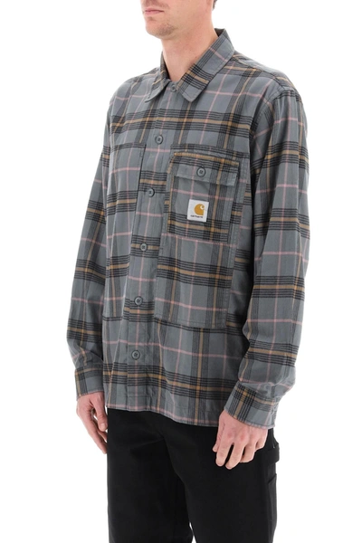 Shop Carhartt Wip Hadley Flannel Shirt With Check Motif