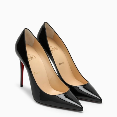 Shop Christian Louboutin Black Patent Leather Décollette