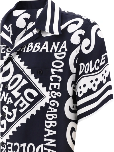 Shop Dolce & Gabbana Marina Print Hawaii Shirt