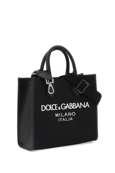 Shop Dolce & Gabbana Nylon Small Tote Bag