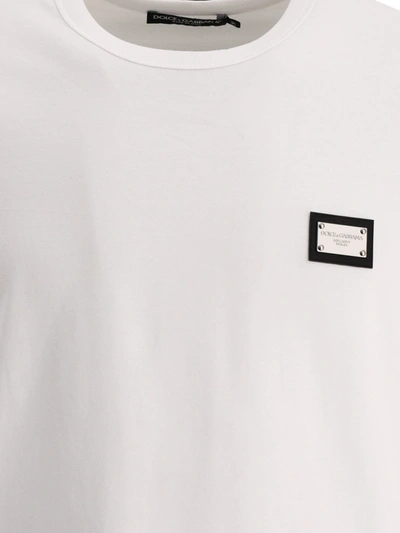 Shop Dolce & Gabbana T Shirt With Logo Plaque