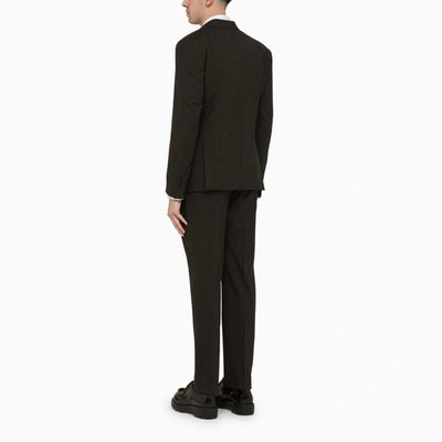 Shop Dsquared2 Dark Grey Single Breasted Wool Suit